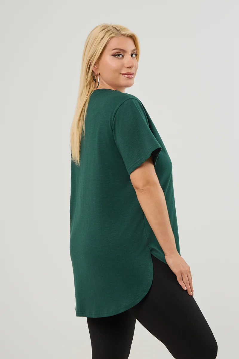 T-Shirt Με Στάμπα Και Στρας Κυπαρισσί