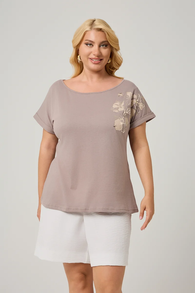  T-shirt Πούρο Με Τύπωμα 