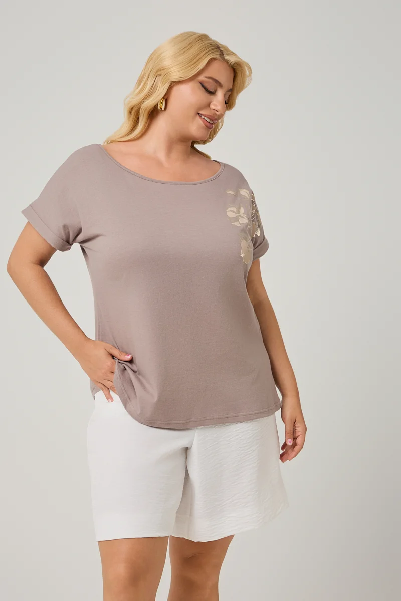 T-shirt Πούρο Με Τύπωμα 