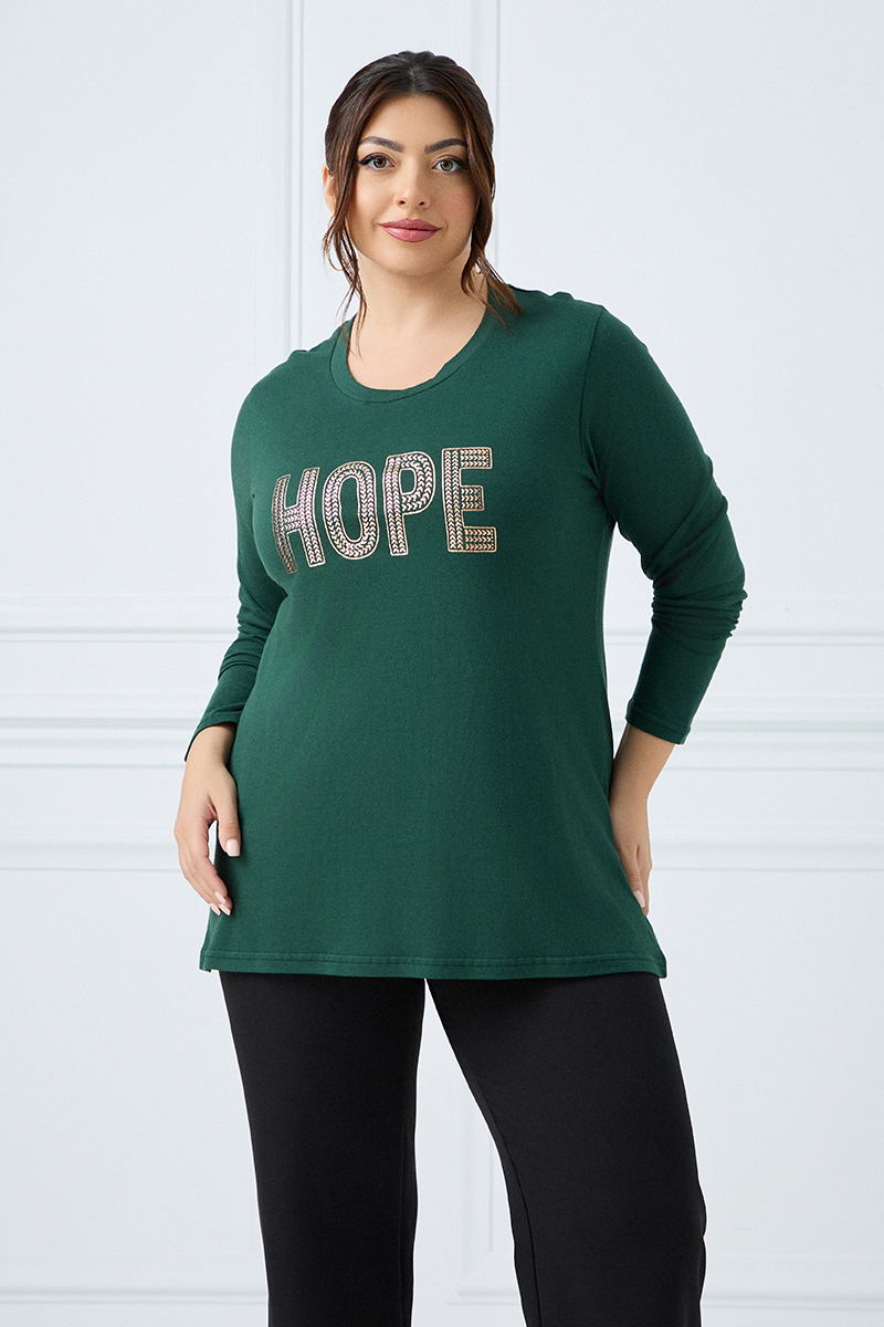 Μακρυμάνικο T-Shirt Hope Κυπαρισσί