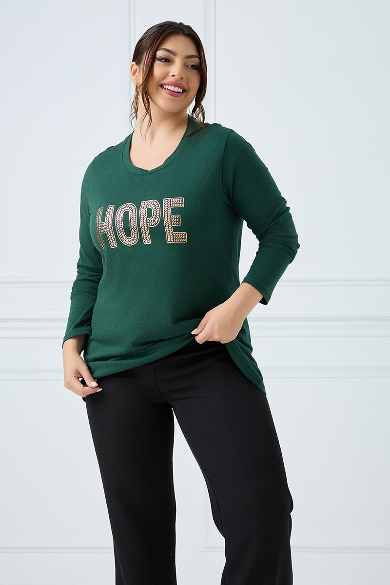 Μακρυμάνικο T-Shirt Hope Κυπαρισσί