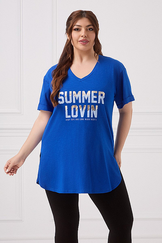 Summer Lovin T-Shirt Μπλε