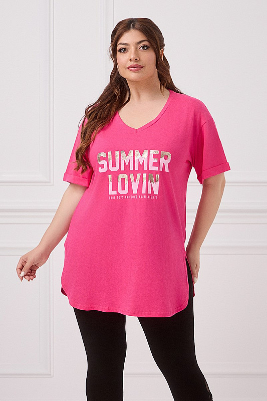 Summer Lovin T-Shirt Φούξια