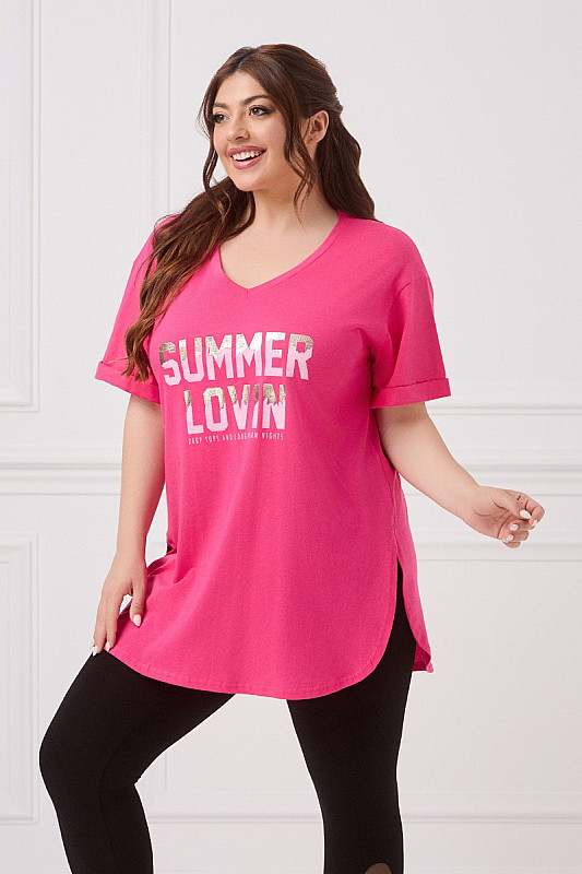 Summer Lovin T-Shirt Φούξια