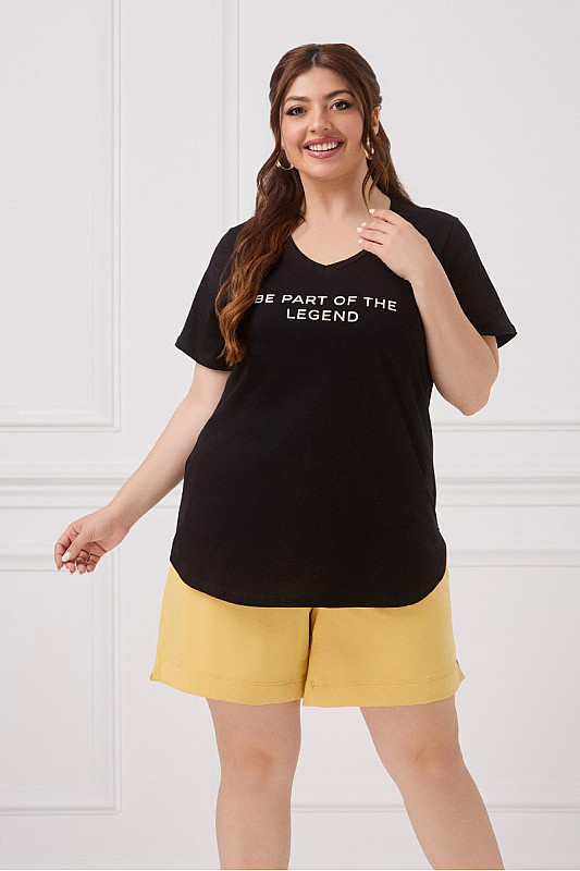 Legent T-Shirt Μαύρο