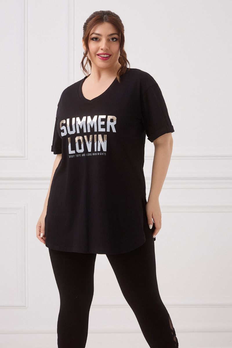 Summer Lovin T-Shirt Μαύρο