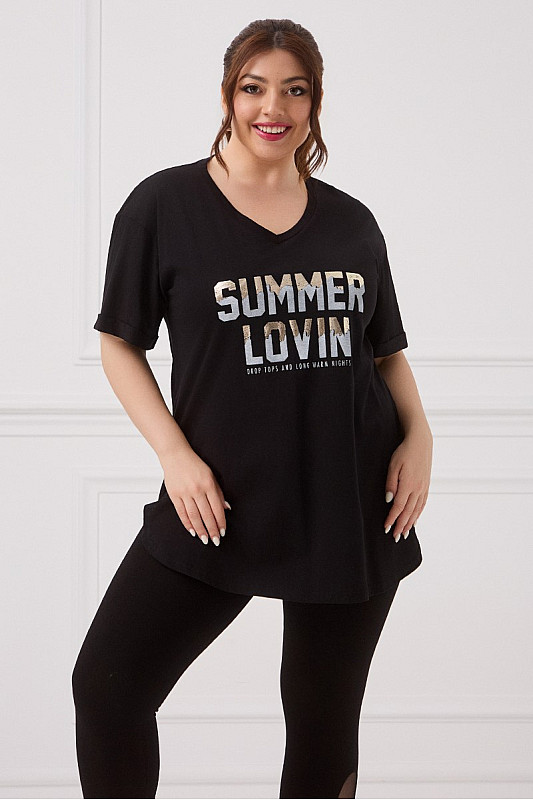 Summer Lovin T-Shirt Μαύρο