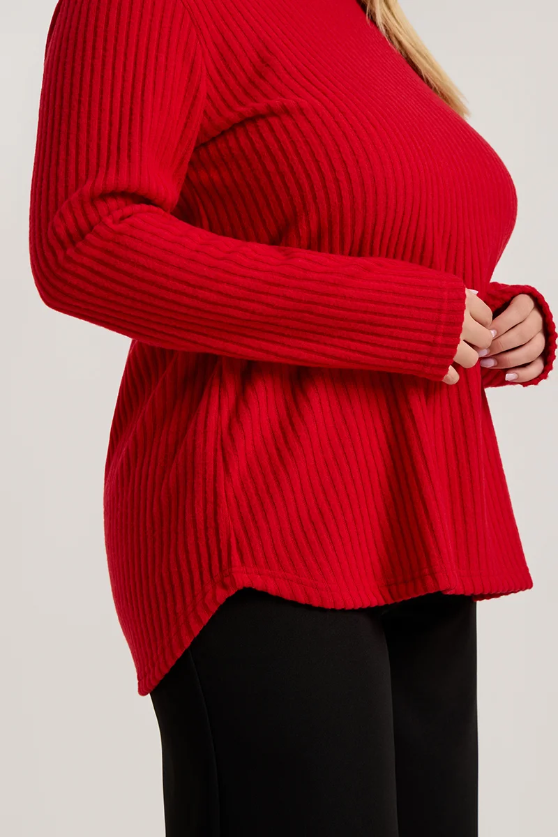 Κόκκινη Μπλούζα Με Φιόγκο Στην Πλάτη 