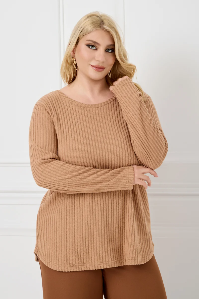 Κάμελ Μπλούζα Με Φιόγκο Στην Πλάτη 