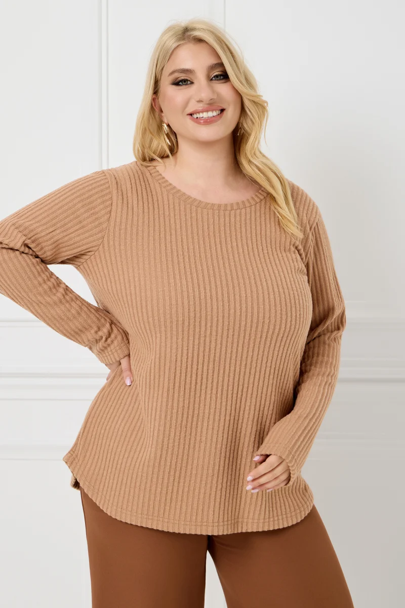 Κάμελ Μπλούζα Με Φιόγκο Στην Πλάτη 