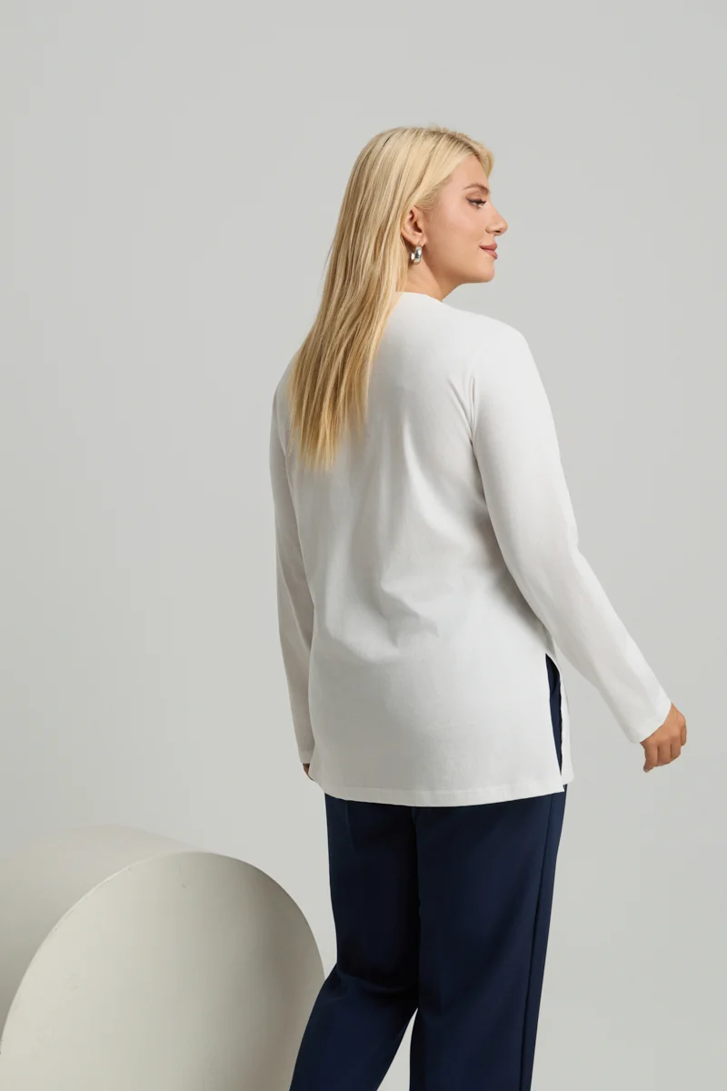 Λευκό Τ-Shirt Με Παγιέτες