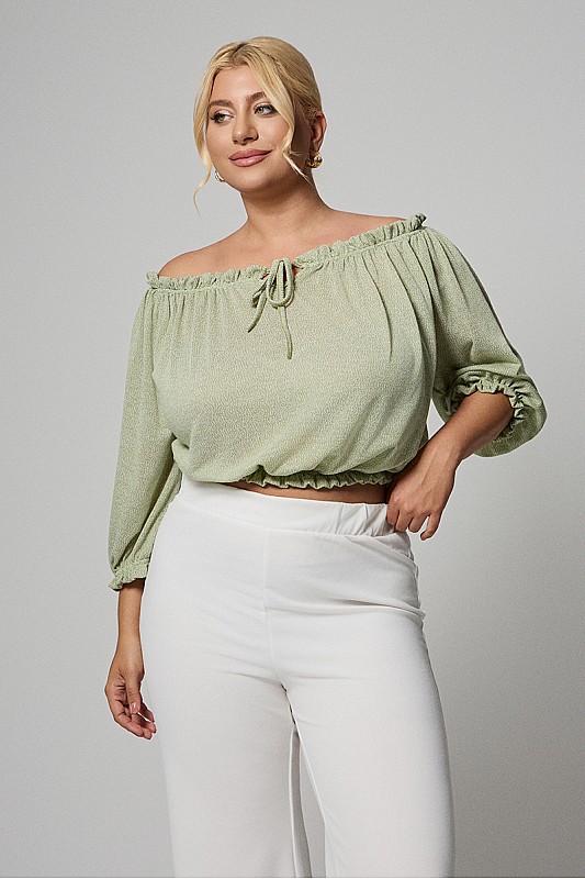 Μπλούζα Off-Shoulder Βεραμάν