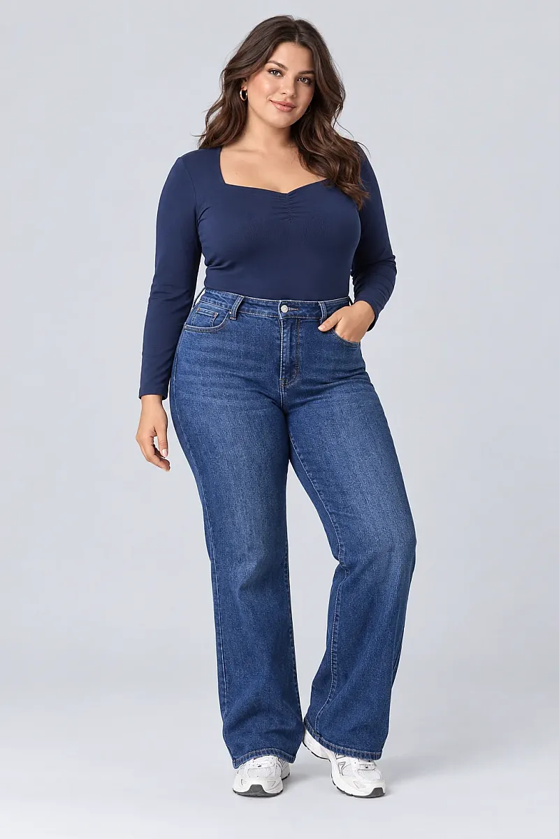 Ελστικό Plus Size Τζιν 