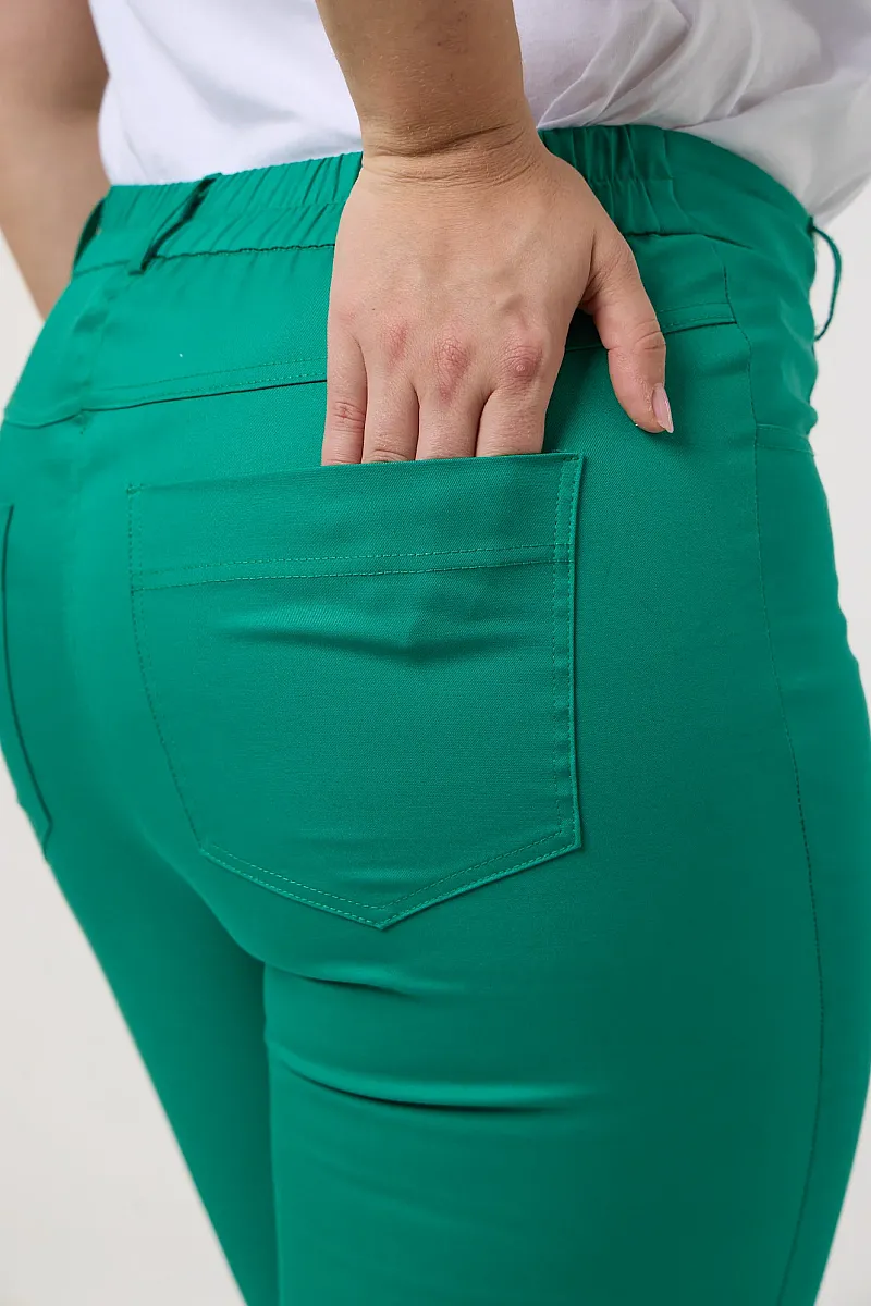 Ψηλόμεσο Παντελόνι Καπαρντίνα Πράσινο 