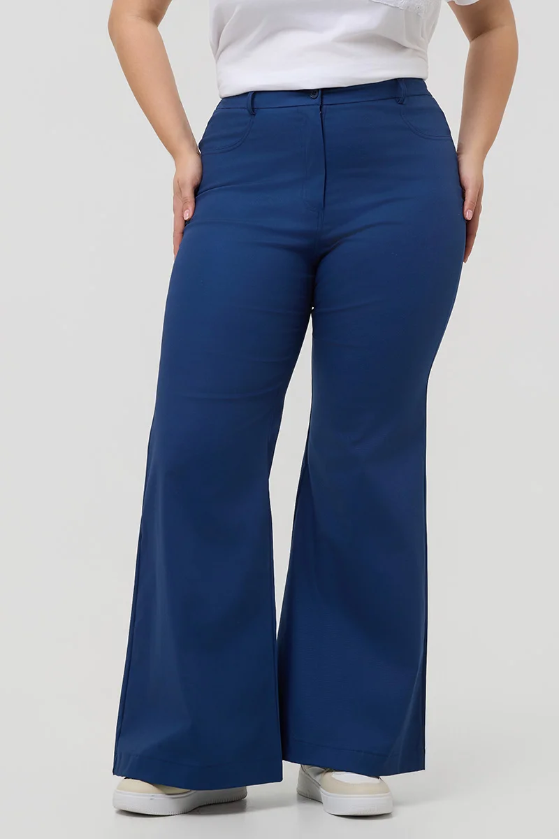 Ψηλόμεσο Παντελόνι Καπαρντίνα Navy 