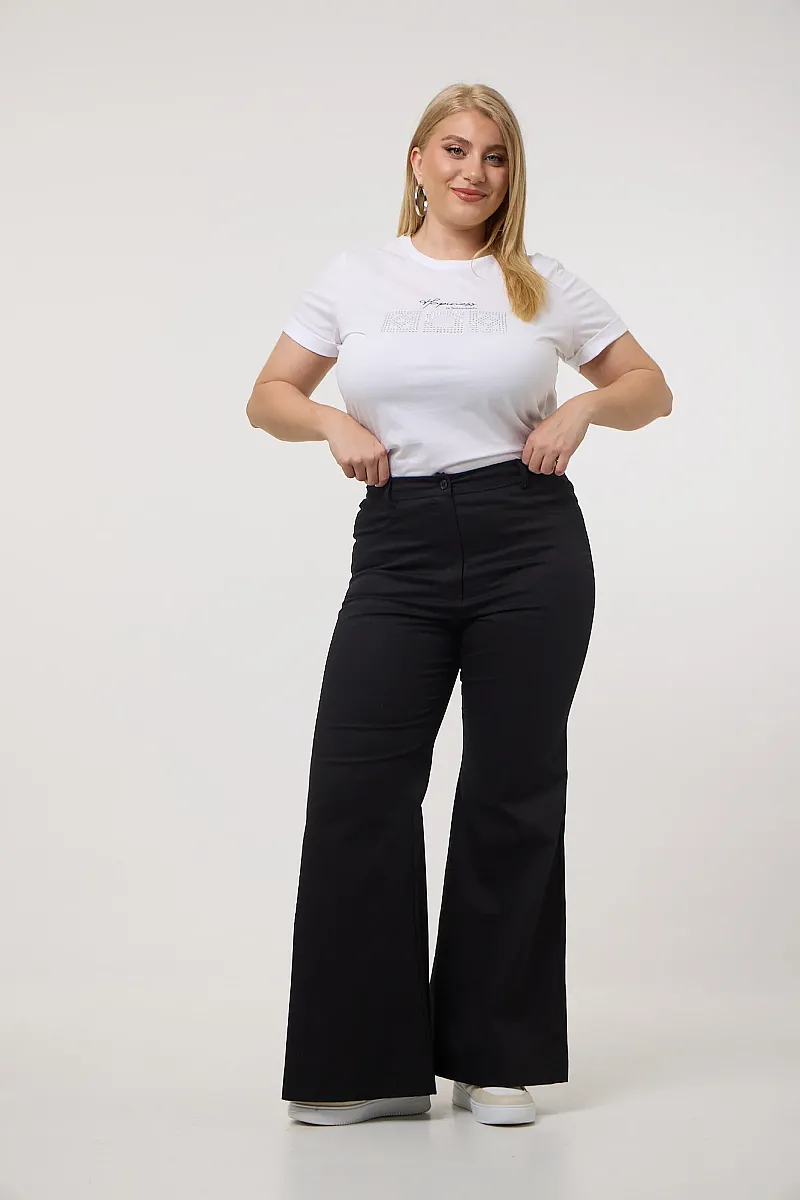 Ψηλόμεσο Παντελόνι Καπαρντίνα Μαύρο