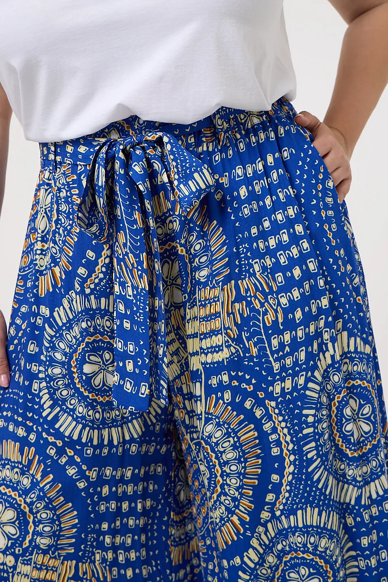 Cropped Παντελόνι Με Μοτίβο Μάνταλα 