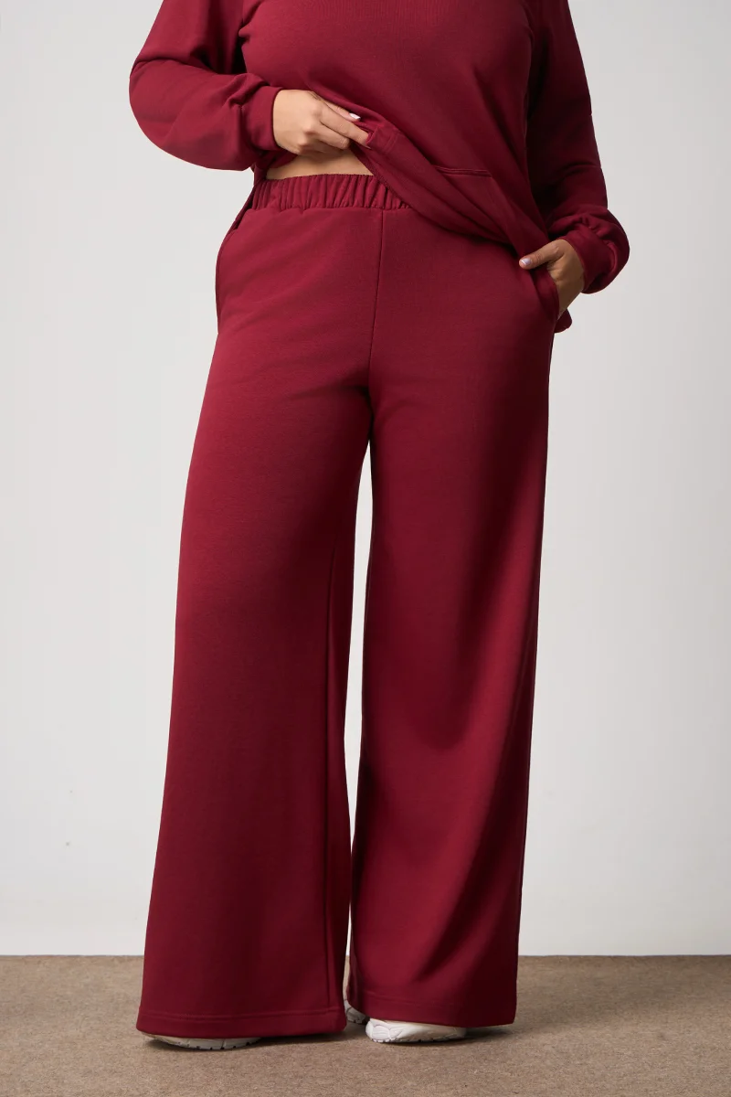 Παντελόνι Φόρμας Φούτερ Μπορντό  