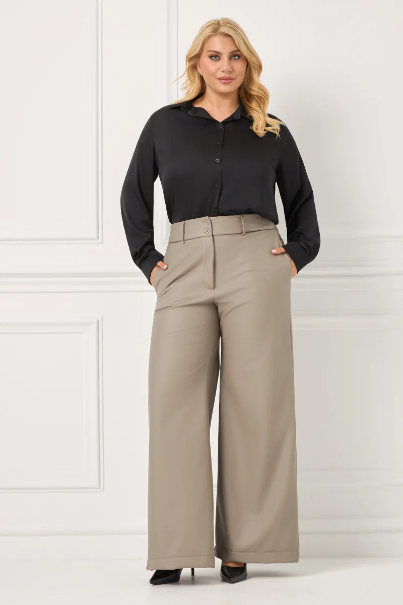 Παντελόνι Δερματίνη Με Επένδυση Πούρο