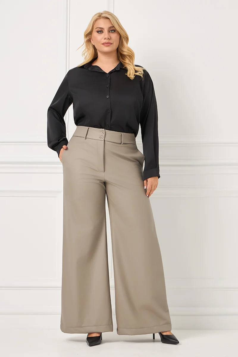 Παντελόνι Δερματίνη Με Επένδυση Πούρο