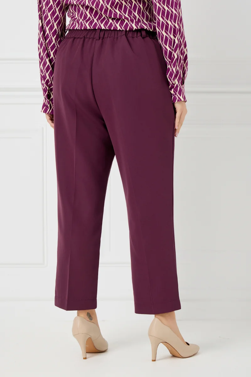 Παντελόνι Ψηλόμεσο με Λάστιχο Βουργουνδί 