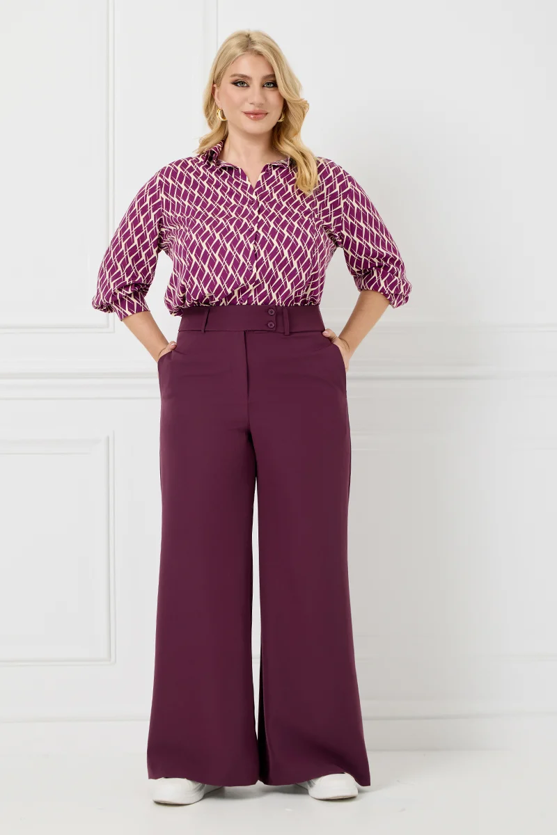 Παντελόνι Ψηλόμεσο Βουργουνδί