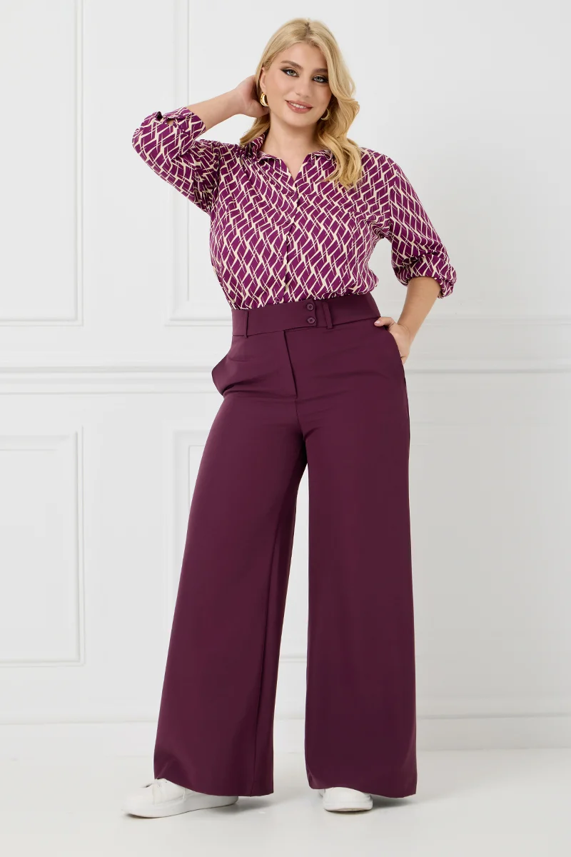 Παντελόνι Ψηλόμεσο Βουργουνδί