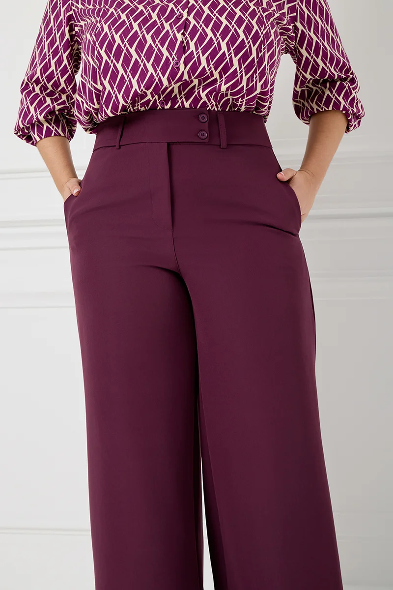 Παντελόνι Ψηλόμεσο Βουργουνδί