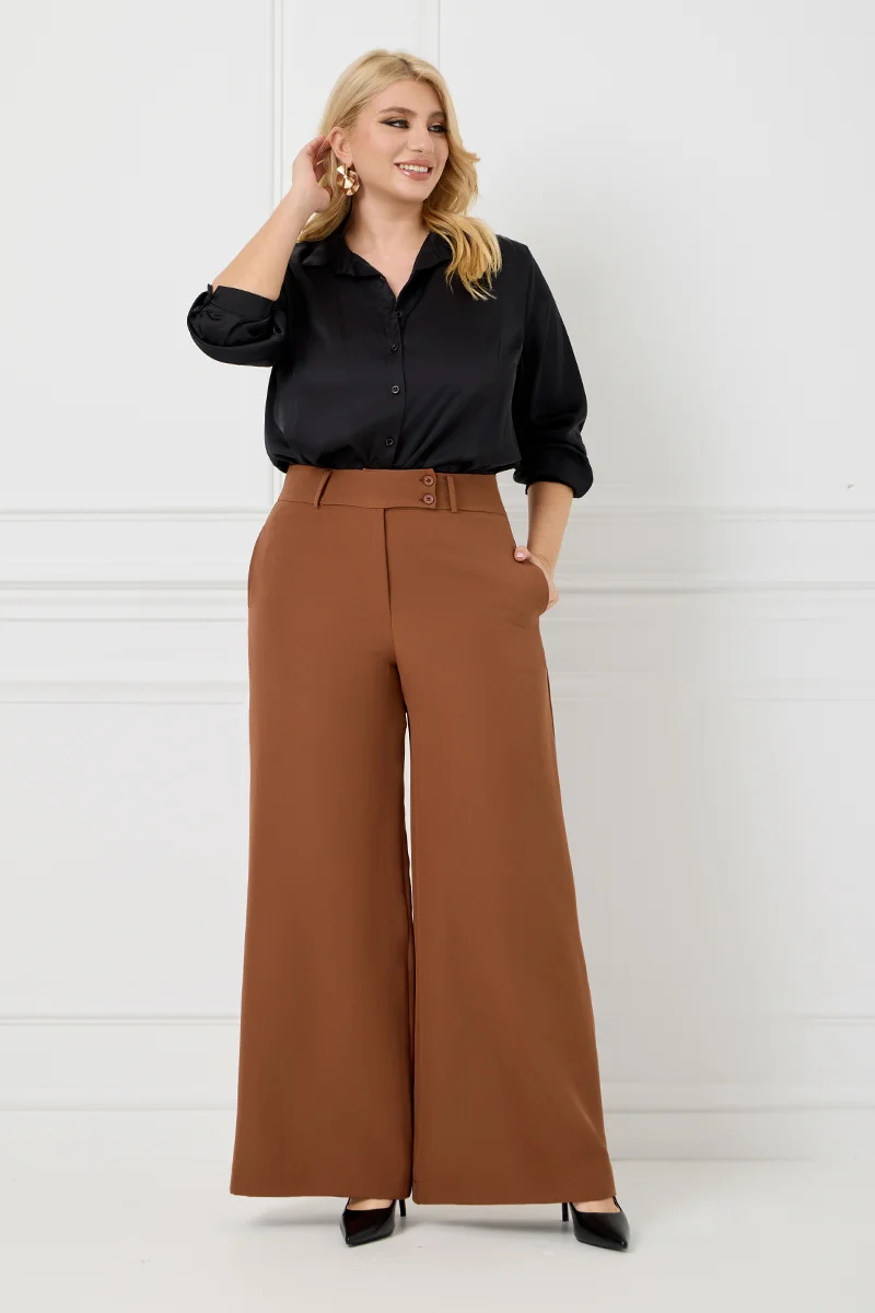 Παντελόνι Ψηλόμεσο Σοκολατί