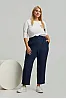 Παντελόνι Plus Size Με Λάστιχο Μπλε