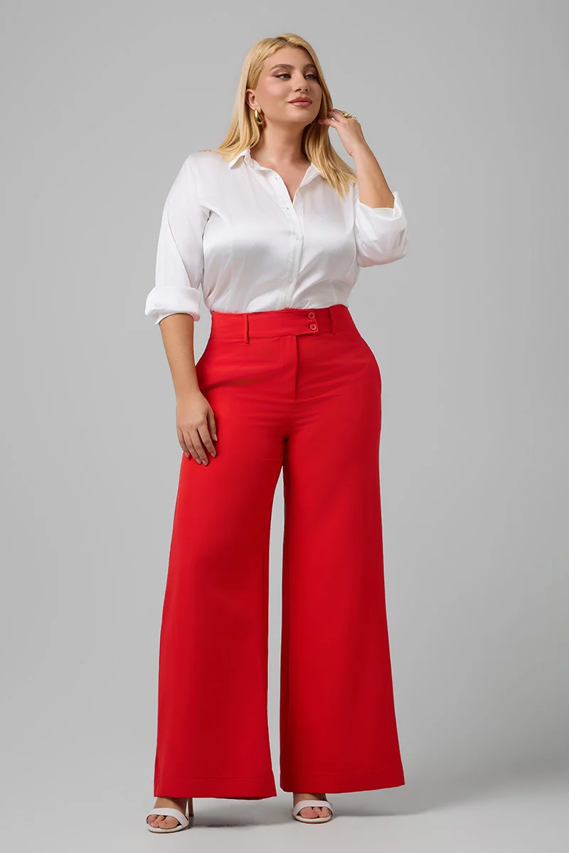 Παντελόνι Ψηλόμεσο Κοραλλί-Κόκκινο