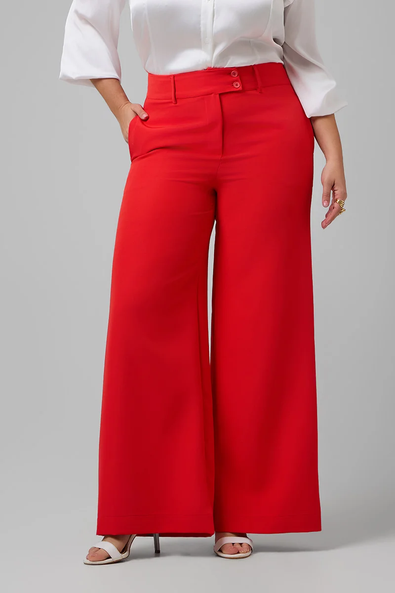 Παντελόνι Ψηλόμεσο Κοραλλί-Κόκκινο