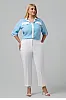 Plus Size Παντελόνι Λευκό