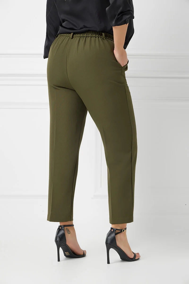 Plus Size Παντελόνι Χακί
