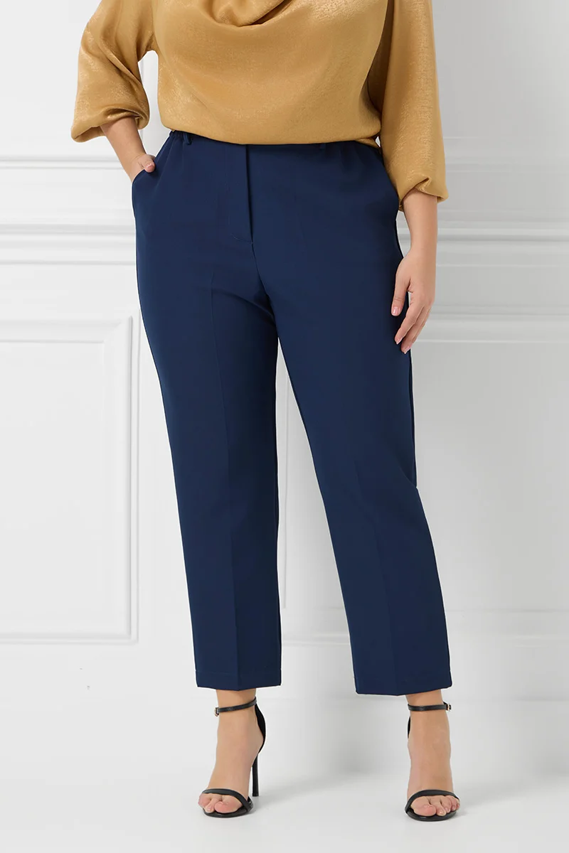 Plus Size Παντελόνι Navy