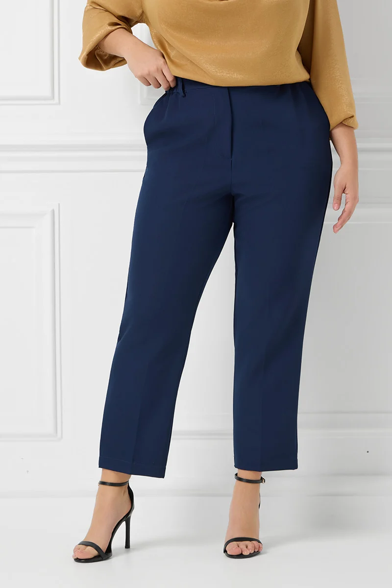Plus Size Παντελόνι Navy