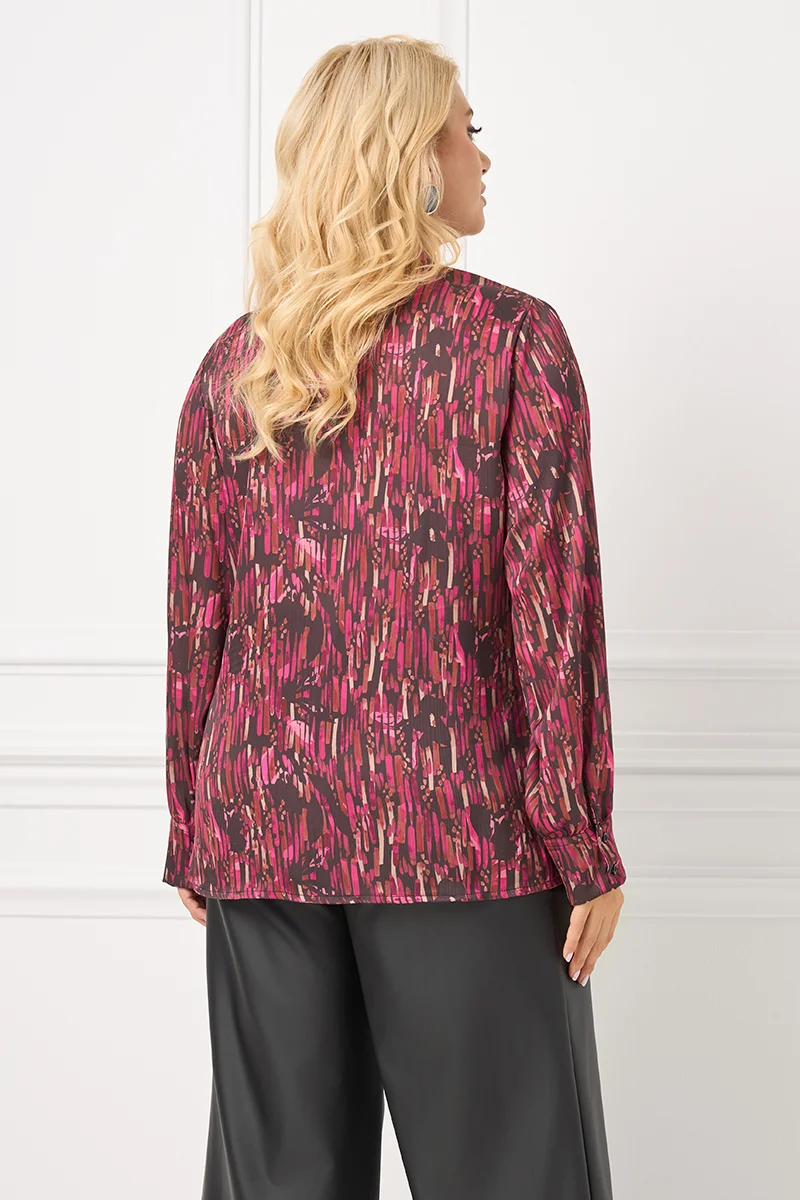 Σατέν Πουκάμισο Με Φιόγκο 