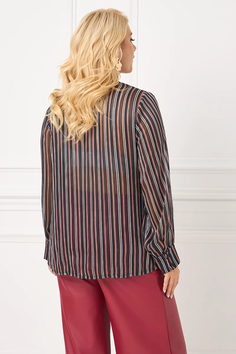 Ριγέ Πουκάμισο Με Φιόγκο 