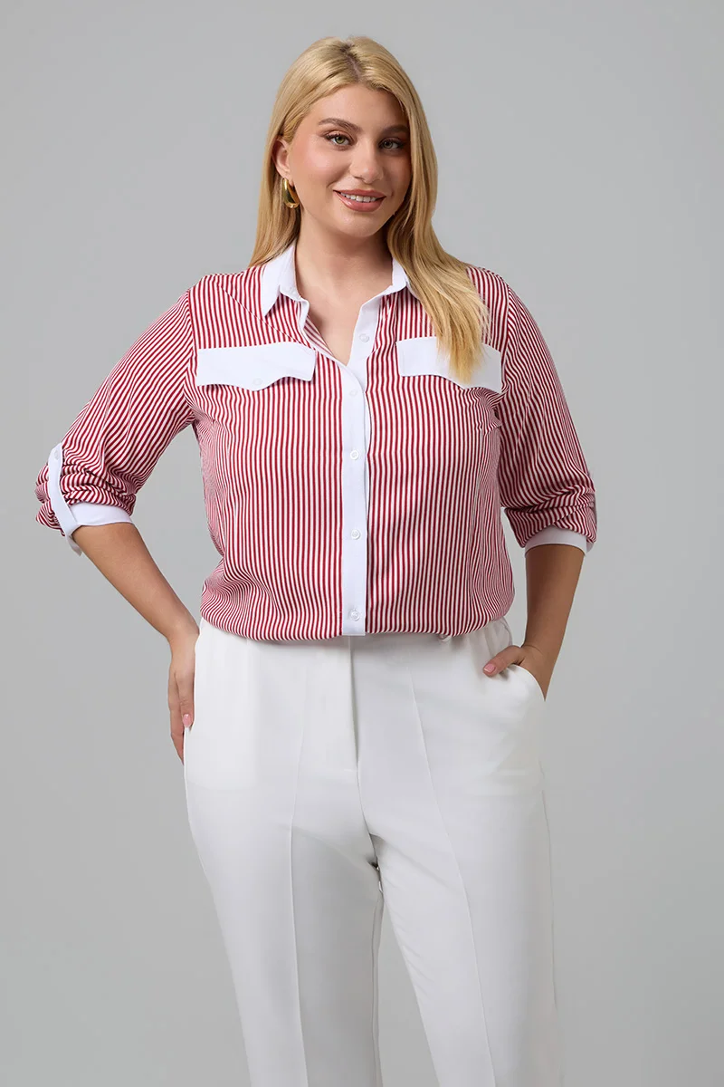 Κόκκινο Πουκάμισο Ριγέ 