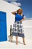 Cropped Παντελόνι “Boho Breeze” Blue