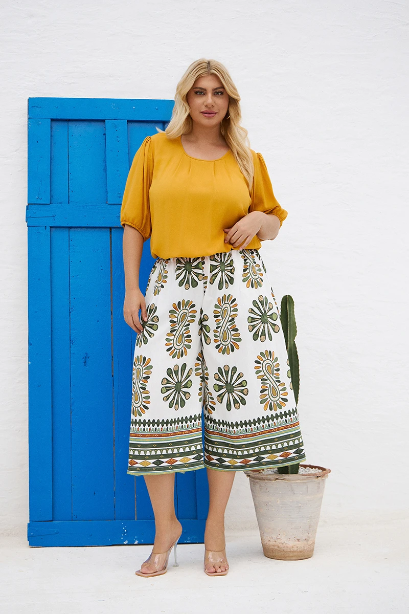 Cropped Παντελόνι “Boho Breeze”