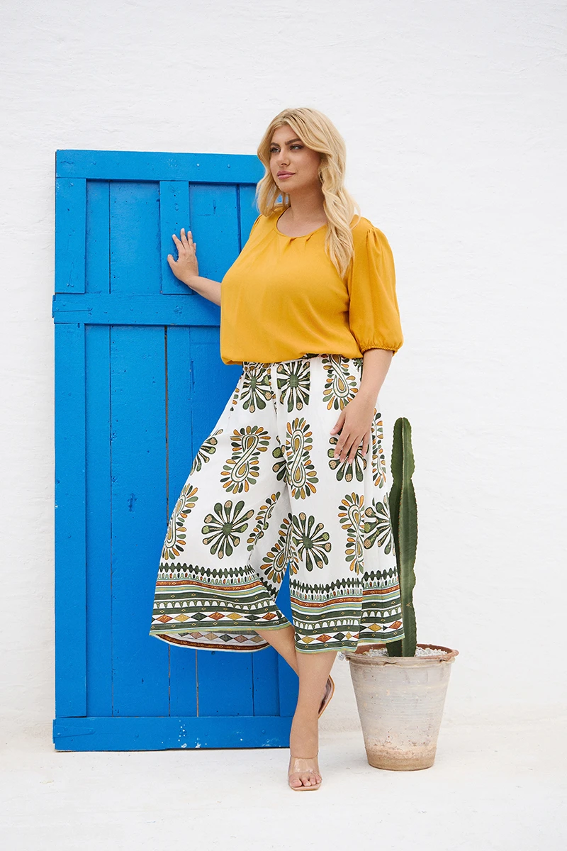 Cropped Παντελόνι “Boho Breeze”