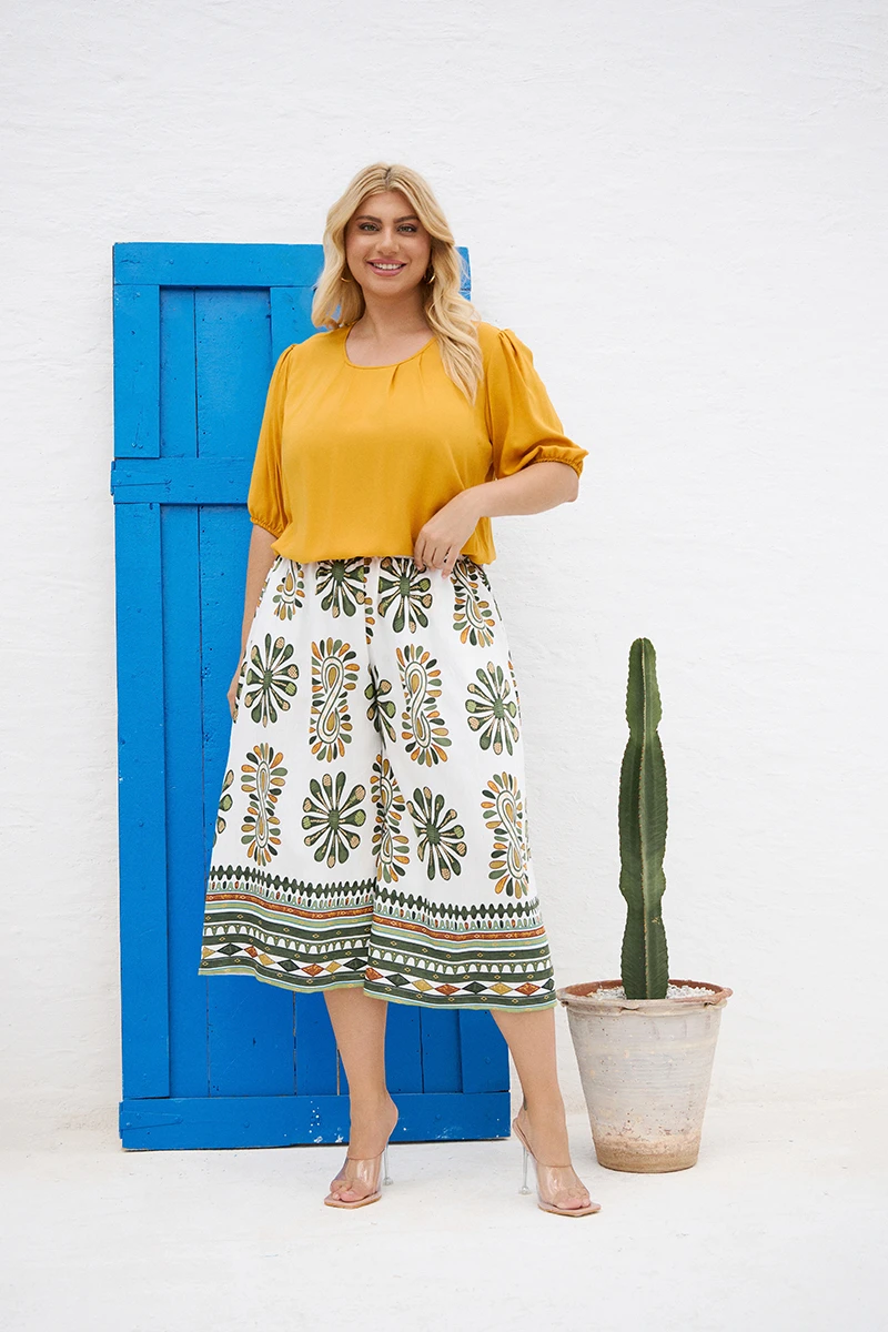 Cropped Παντελόνι “Boho Breeze”