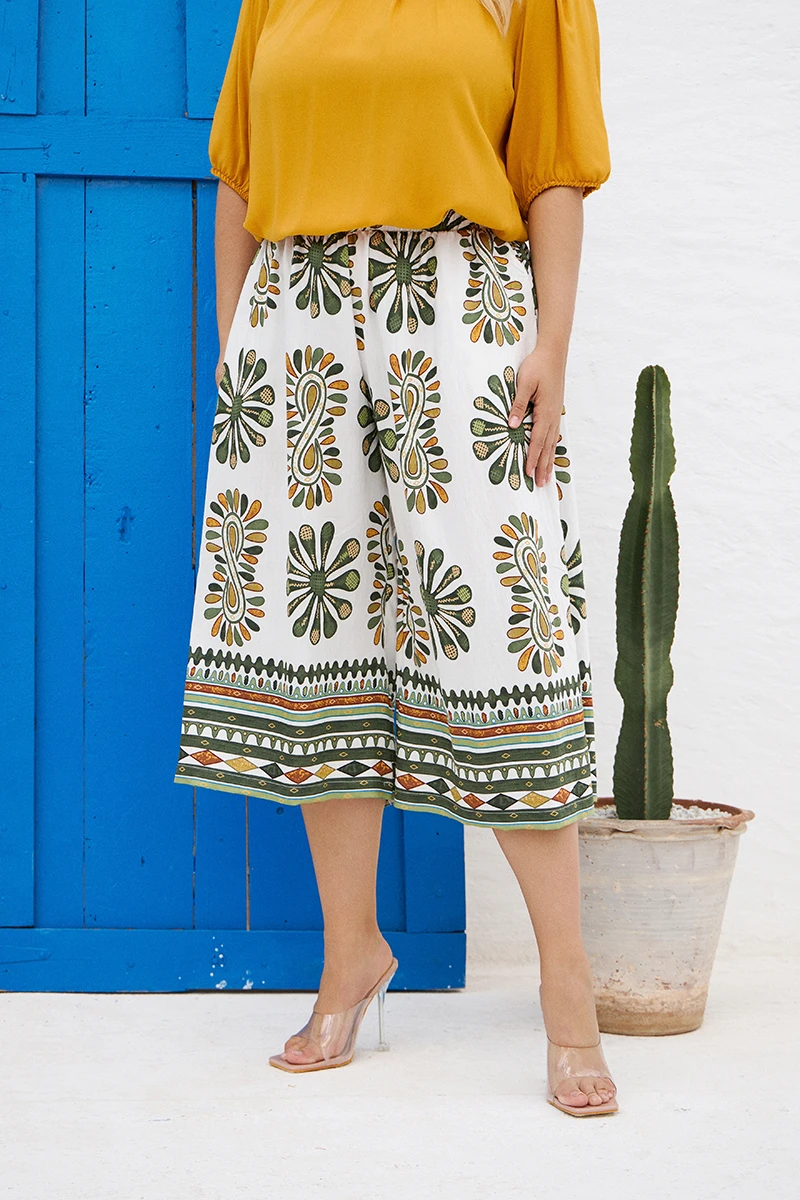 Cropped Παντελόνι “Boho Breeze”
