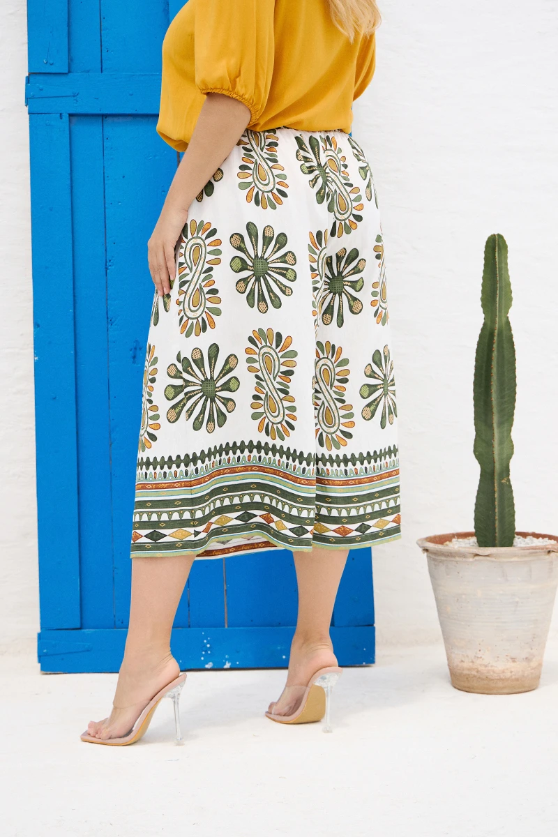 Cropped Παντελόνι “Boho Breeze”
