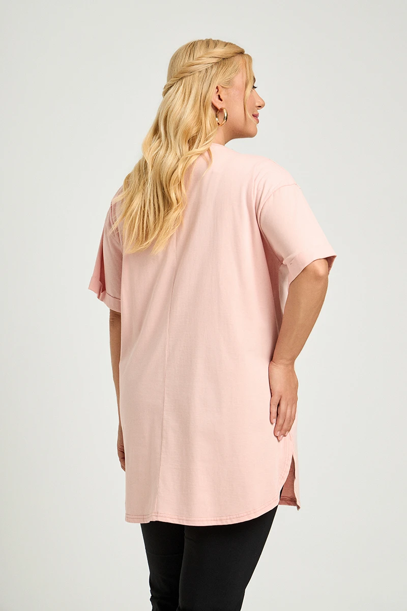 Σομόν Plus Size T-Shirt Cool