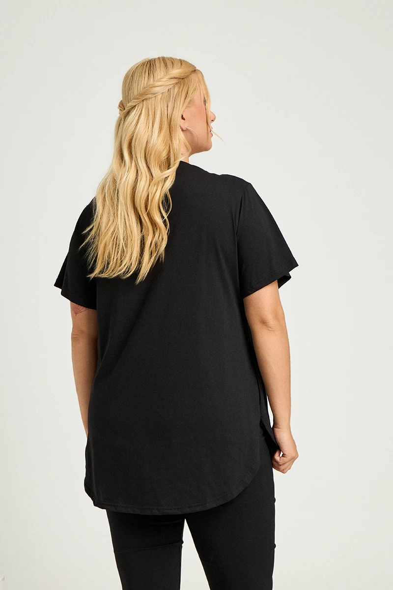 Μαύρο Plus Size T-Shirt
