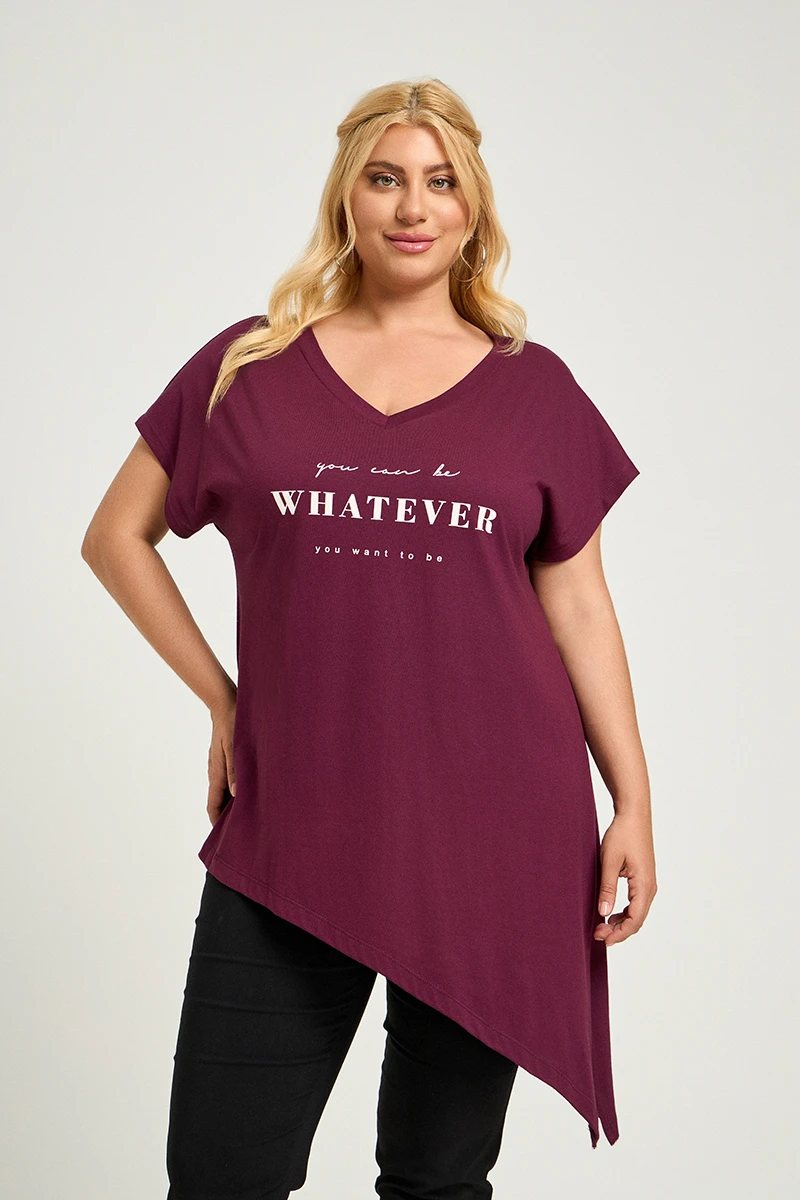 Whatever T-Shirt Μπορντό