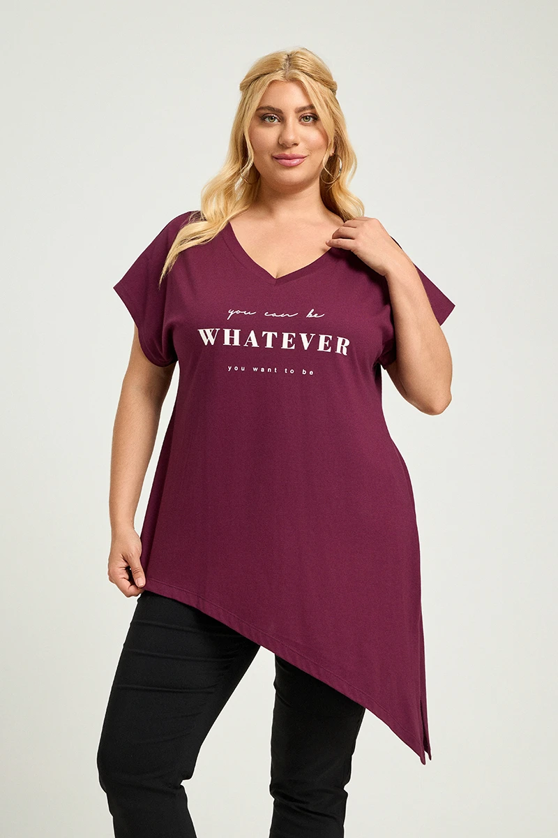 Whatever T-Shirt Μπορντό