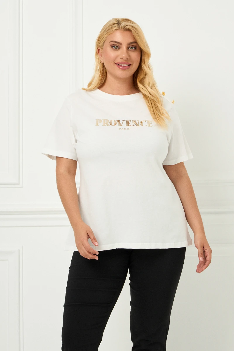 Λευκό T-Shirt Provence Paris
